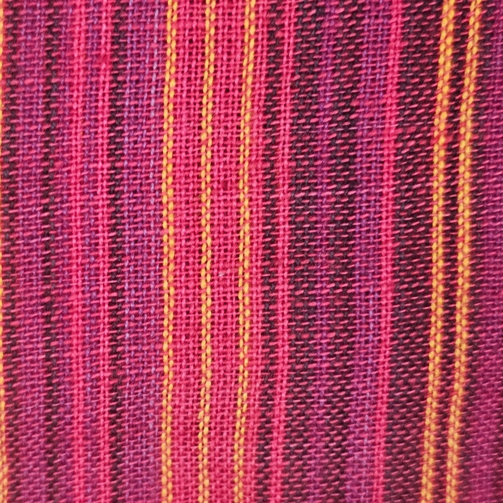 Far Out Fashion Womens Medium Red Burgundy Striped Long Sleeve Boho Top NWT - Picture 3 of 5